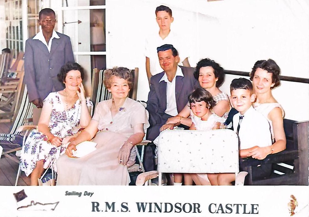 Penrose and family on Windsor Castle restored to colour